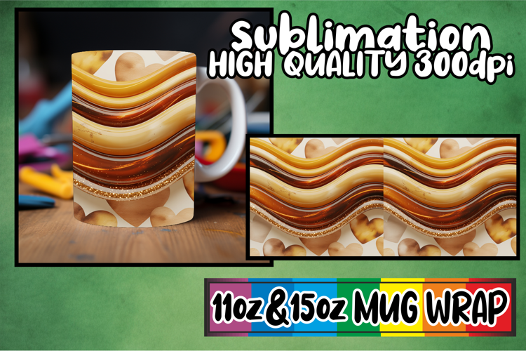 Cheerful mornings sublimation print wrap, Pattern