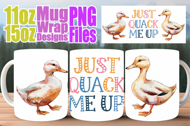 Sweet mornings 11oz 15oz mug wrap, Funny Animals