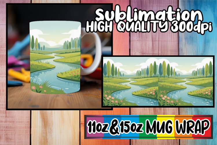 Lovely moments 11oz 15oz sublimation wrap, Spring example image 1
