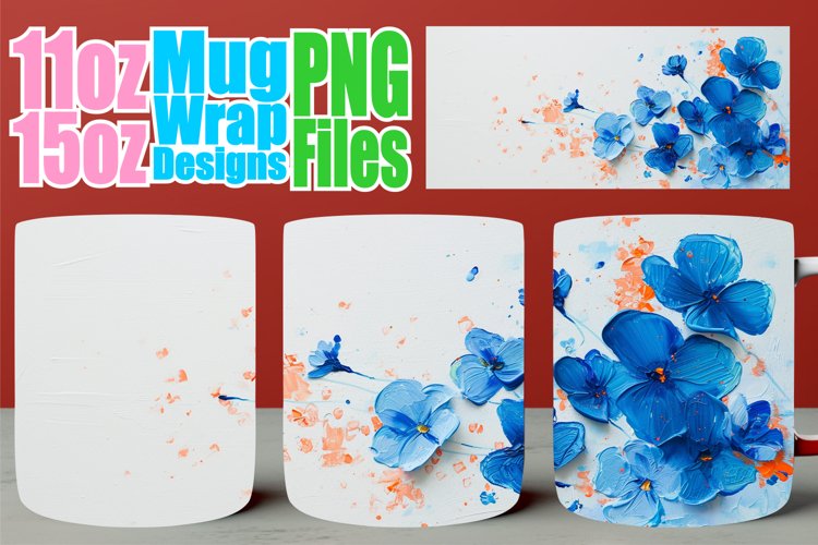 Whimsical Petal Cup Wrap: Spring Sublimation Charm example image 1