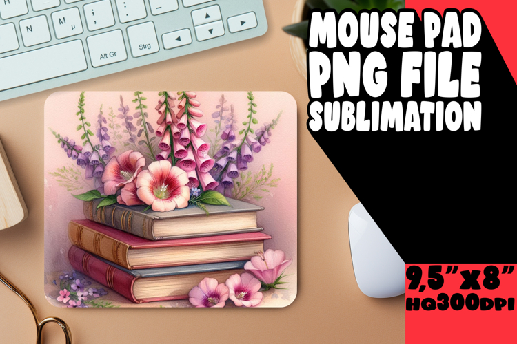 Whimsical Desk Pad Sublimation Ideas, Books
