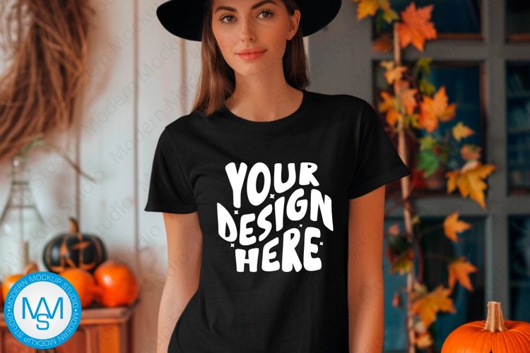 White Tshirt Mockup Image 14