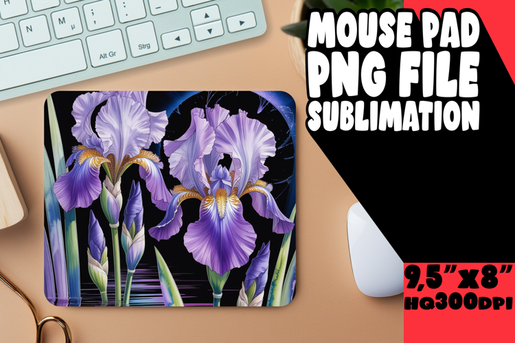 Whimsical Desk Pad Sublimation Ideas, Flowers
