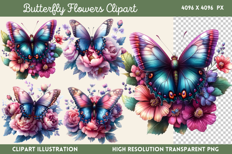 Watercolor Flowers Svg Image 3