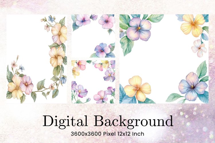 Flower Pattern Background Wallpaper Digital Paper_69