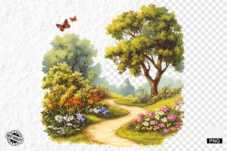 Summer Path Clipart