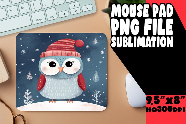 Christmas Boho Mouse Pad Artistic Joy example image 1