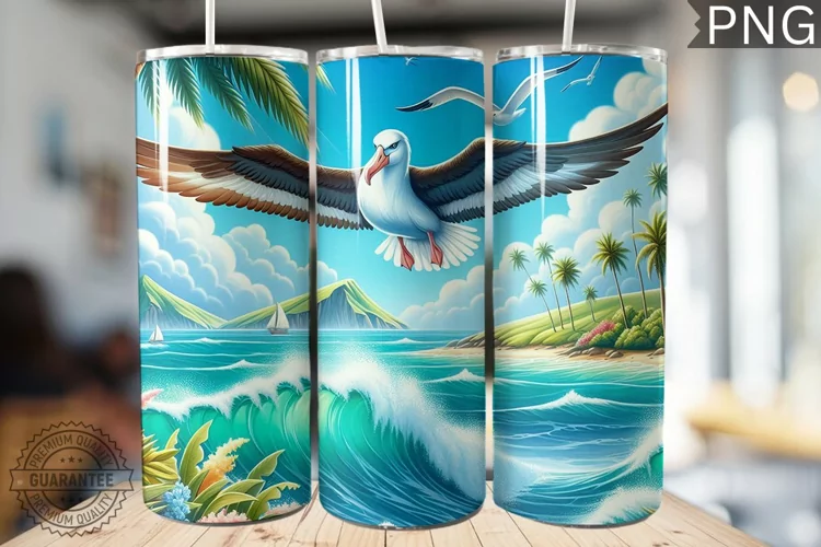 Albatross Tumbler Wrap - Albatross Tumbler Design