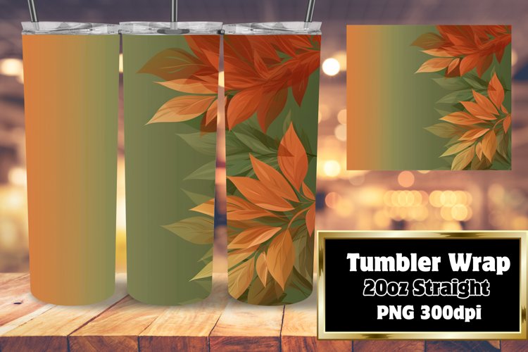 Sublimation Tumbler Wrap with Bold Gradient Patterns 20oz