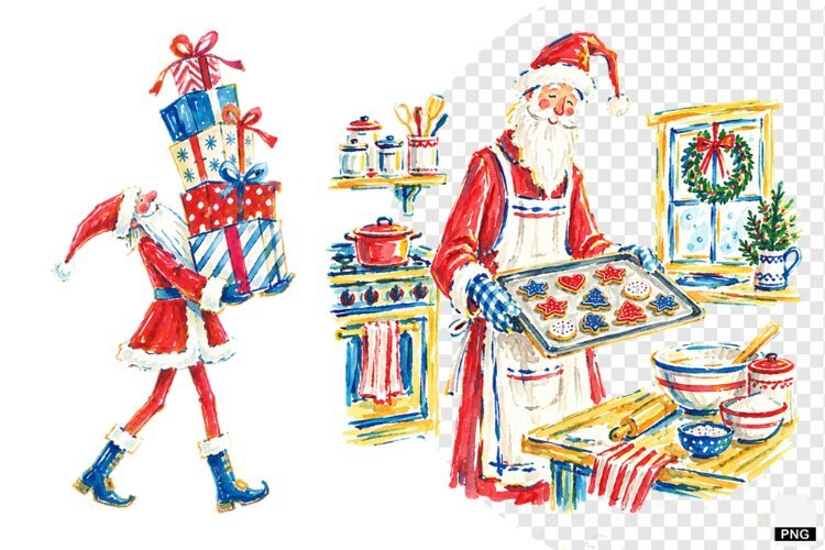 Quirky Santa PNG example image 1