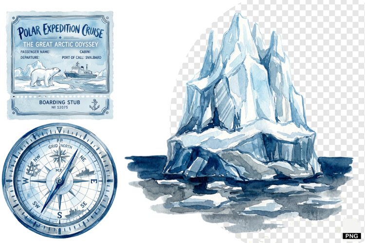 Arctic Voyage Clipart example image 1