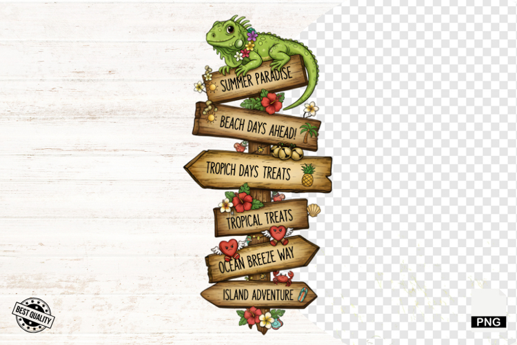 Summer Tropical Signspots Png Sublimation - Summer Clipart