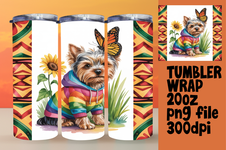 Sublimation Excellence for 20oz Tumbler , Cute Dog