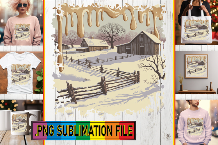 LUMINOUS TSHIRT Art Ideas, Winter example image 1