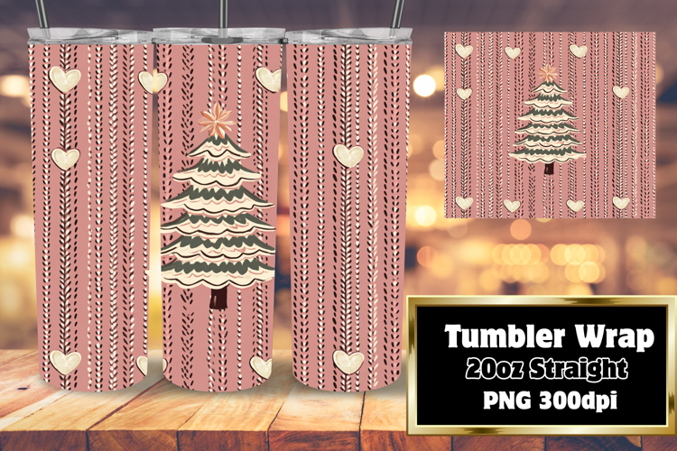 VIBRANT 20oz Tumbler Artwork , Holiday