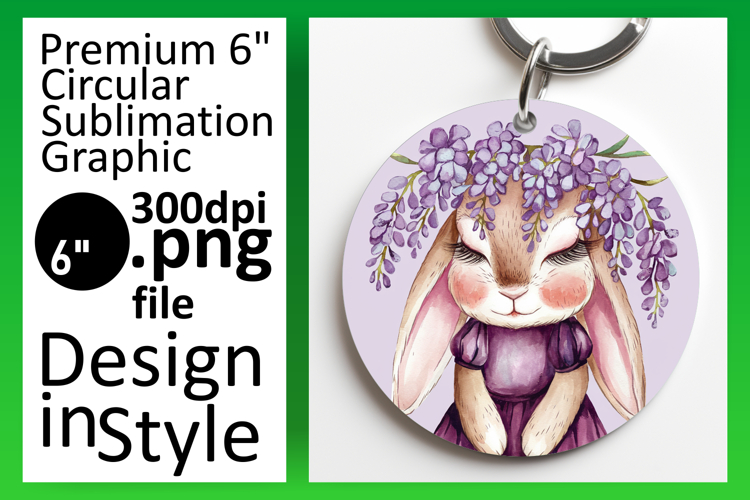 Creative Circle Design for Car Coasters , Cute Bunny