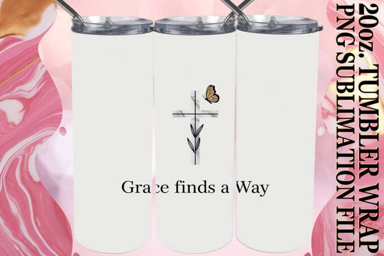 Joyful escapes 20oz tumbler wrap, Religious