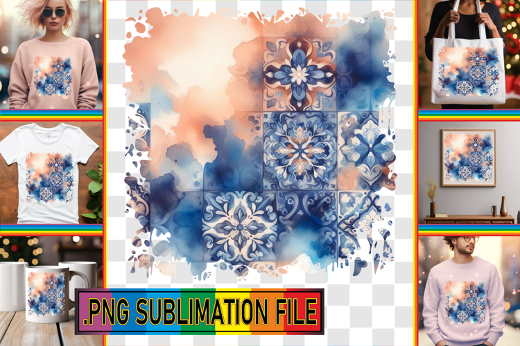 Vibrant TSHIRT Magic Ideas PNG, Watercolor Pattern