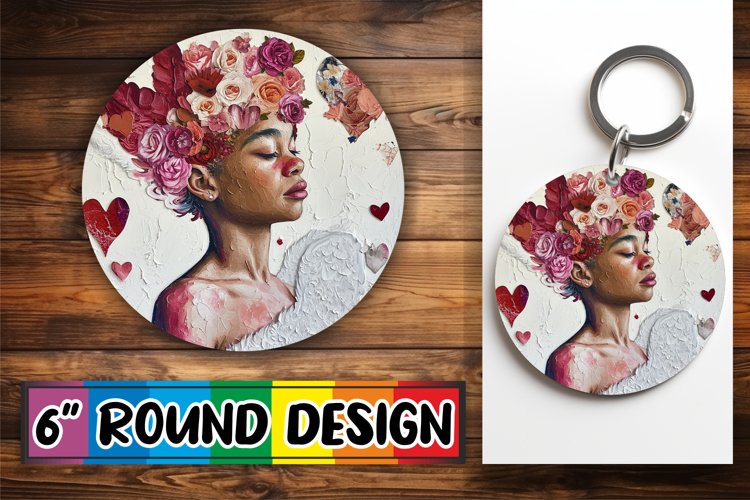 Enchanting Valentines Serenade: Sublimation Design Round
