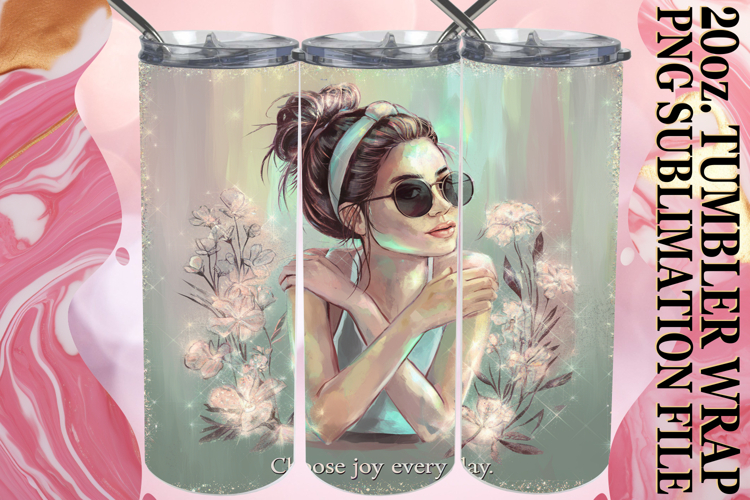 Cozy vibes 20oz tumbler wrap, Woman