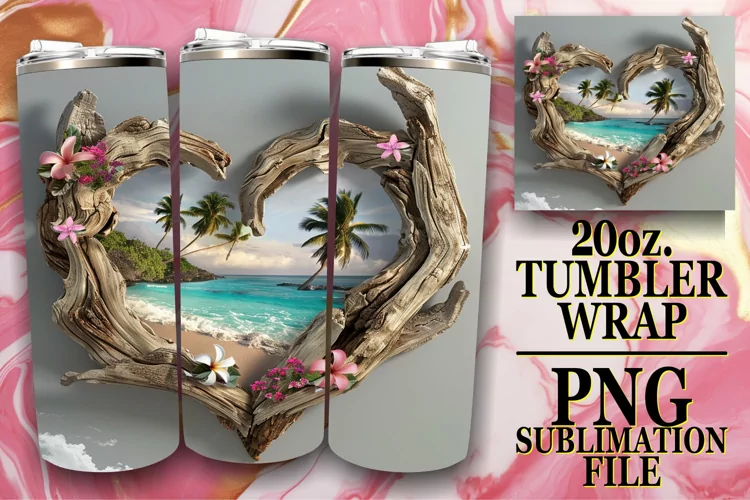Heartfelt Hues: 20oz Landscape Design