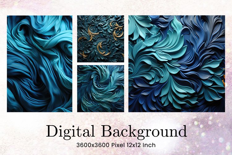 Abstract Background Digital Paper Wallpaper Wallart_69 example image 1