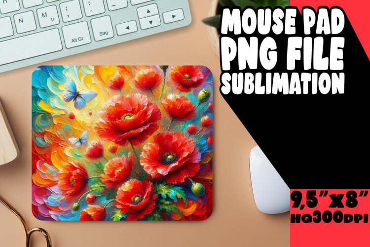 Luminous mouse PAD Artistic Style, Flowers example image 1