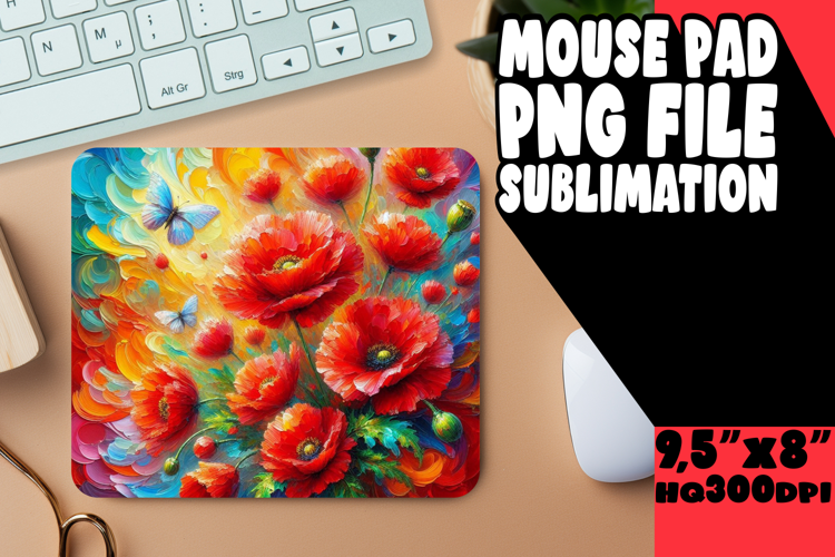 Luminous mouse PAD Artistic Style, Flowers