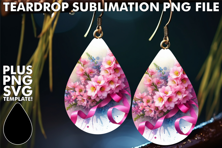 Luminous Teardrop Earrings Gift Ideas, Flowers