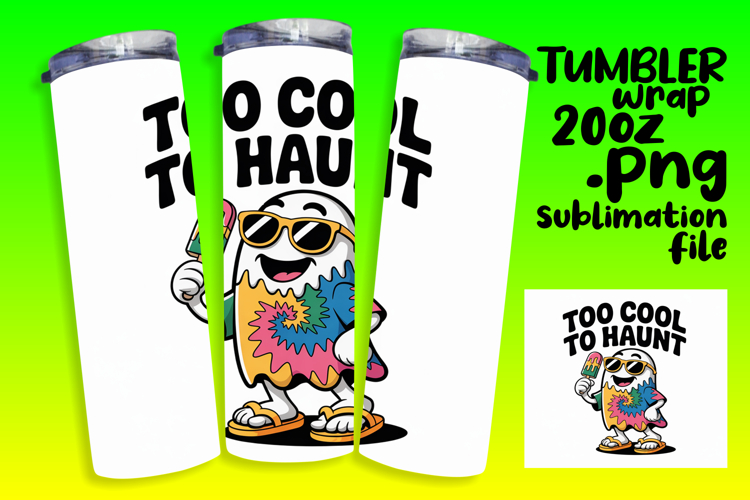 Beautiful 20oz Tumbler Artwork , Funny Ghost