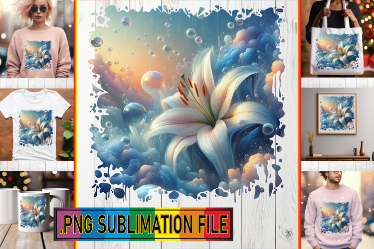 Joyful TSHIRT Gift Ideas PNG, 3D Flower