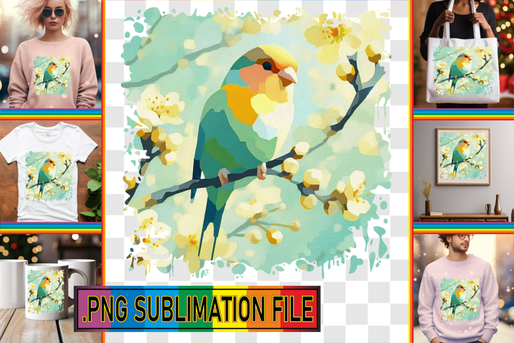 RADIANT TSHIRT Sublimation PNG, Birds