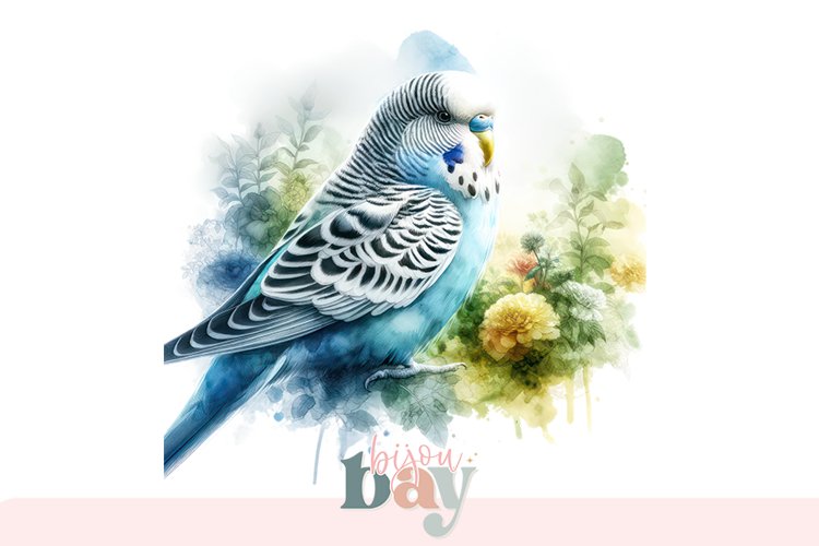 Watercolor Budgie Digital Art, Transparent PNG