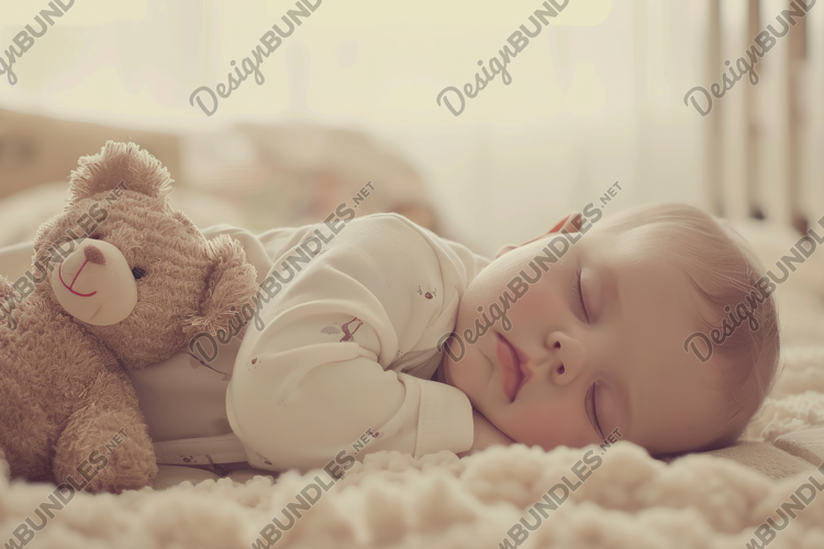 Sleeping Baby Background Wallpaper
