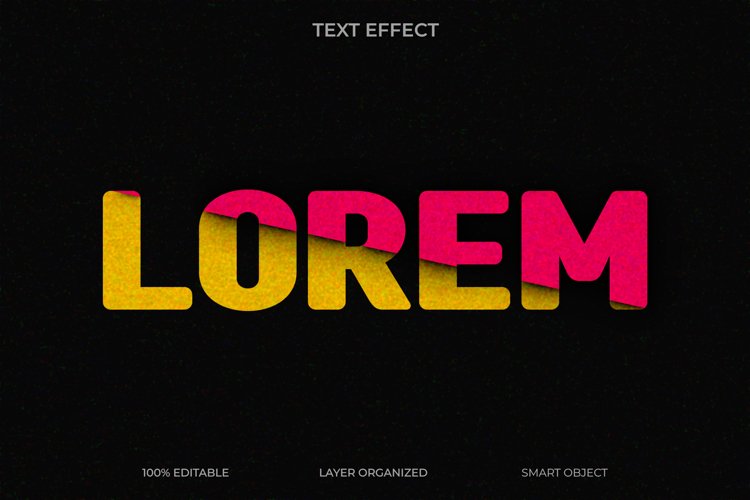 Lorem Editable Text Effect Style example image 1