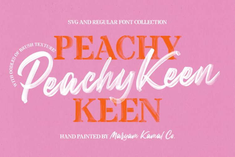 Peachy Keen Font Collection example image 1