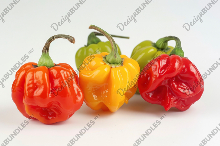 Scotch Bonnet Pepper Background Wallpaper example image 1