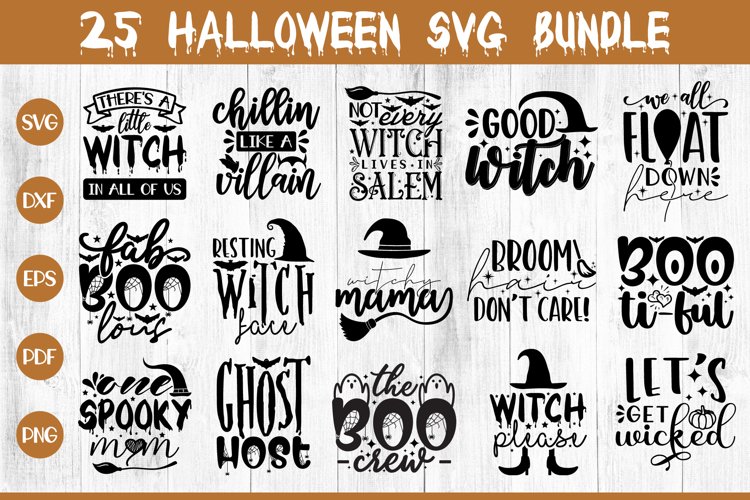 Halloween SVG Bundle, 25 Halloween SVG Cut Files example image 1