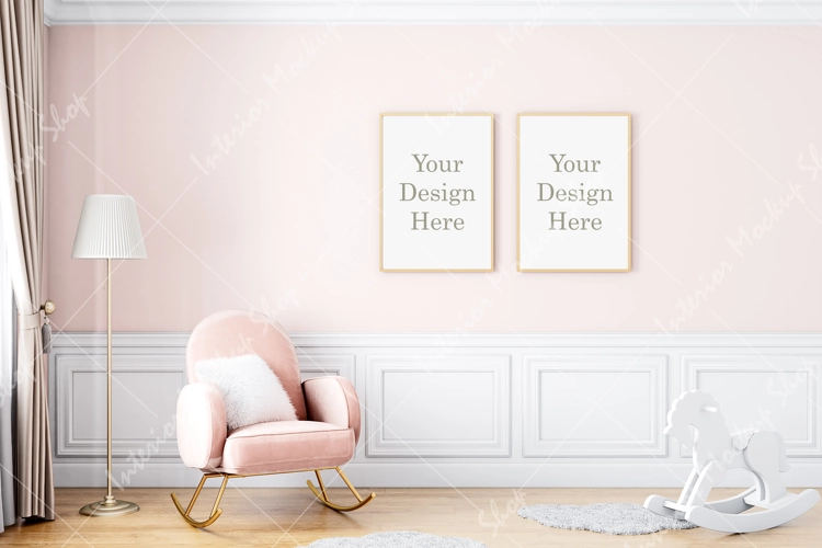 Frame mockup, Poster Mockup, Mockup in interior