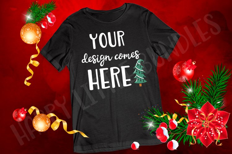 Black Tshirt Mockup Image 21