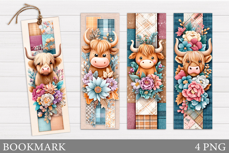 Cute Cow Bookmark. Fall Cow Bookmark Printable