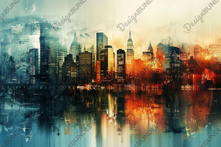 Abstract Cityscape Background Wallpaper