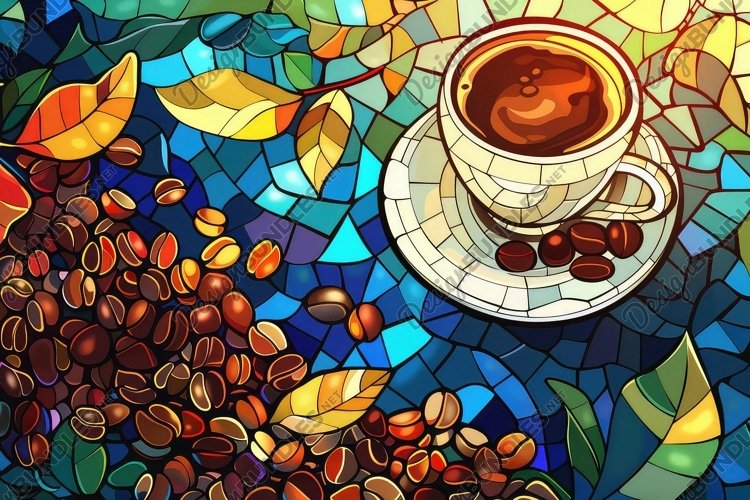Stained Glass Texture Image 23