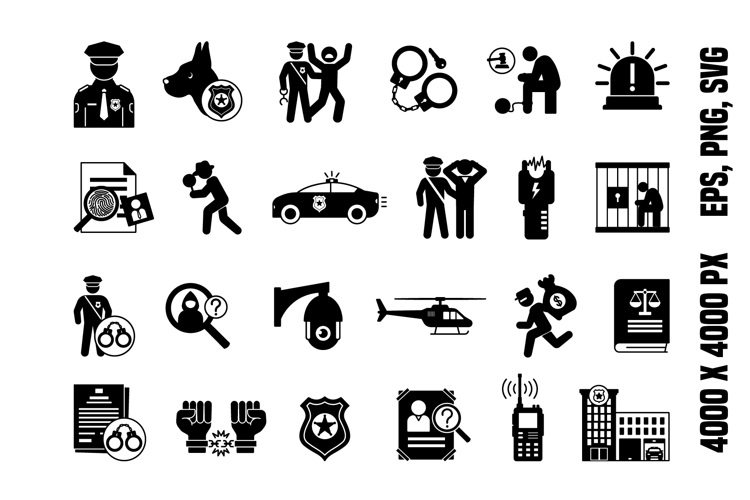 Glyph Police Icons