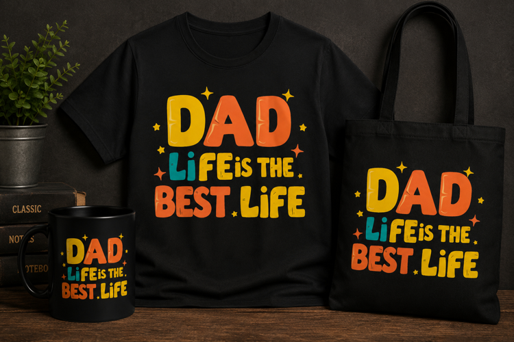 Dad Life Is the Best Life PNG | Funny Dad Shirt Design