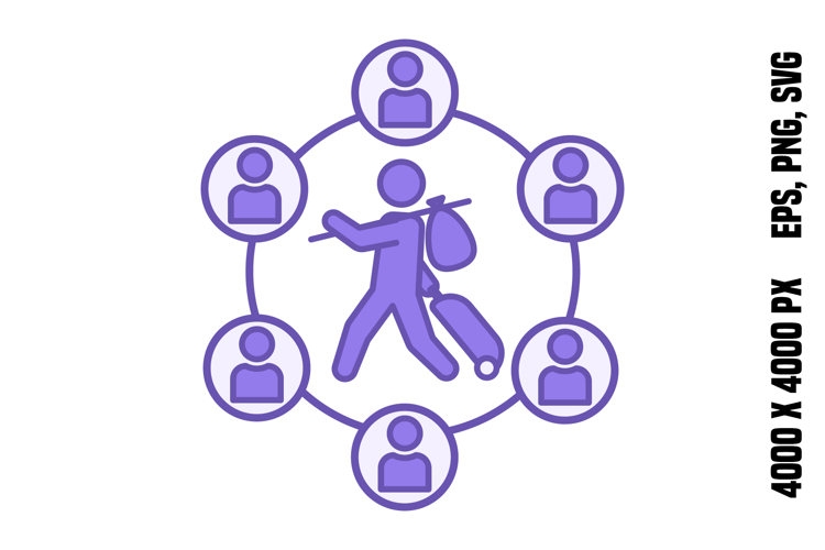 Colored Community Support Icon