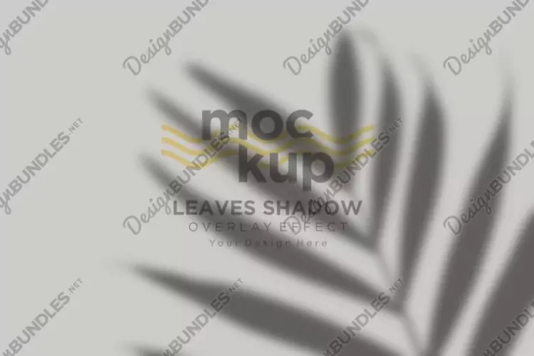 Leaves Shadow Overlay Effect Mockup