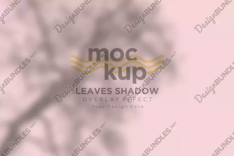Leaves Shadow Overlay Effect Mockup