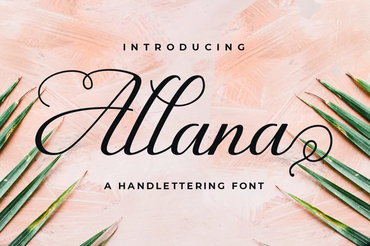 Allana - A Romantic Hand Lettering Font