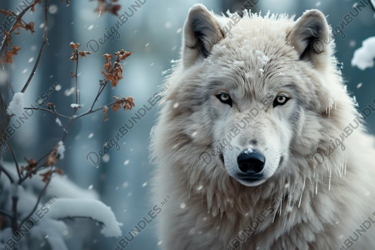 Arctic Wolf Background Wallpaper example image 1